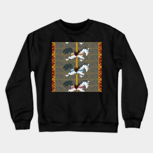 Carousel Horse Fancy Pattern Crewneck Sweatshirt